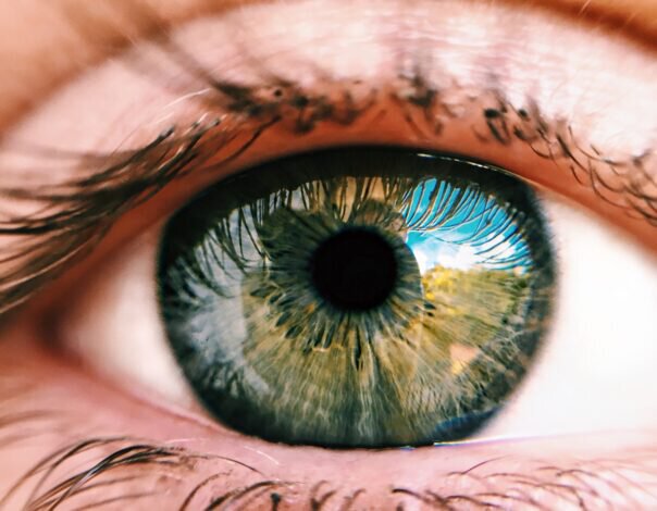 closeup of eye
