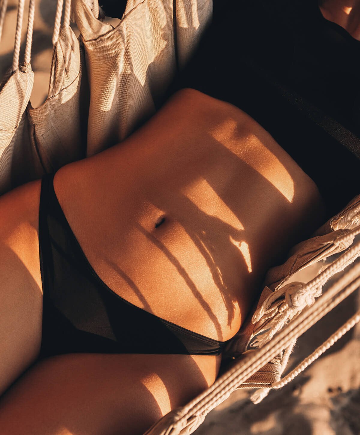 Miami bodytite model with black bikini